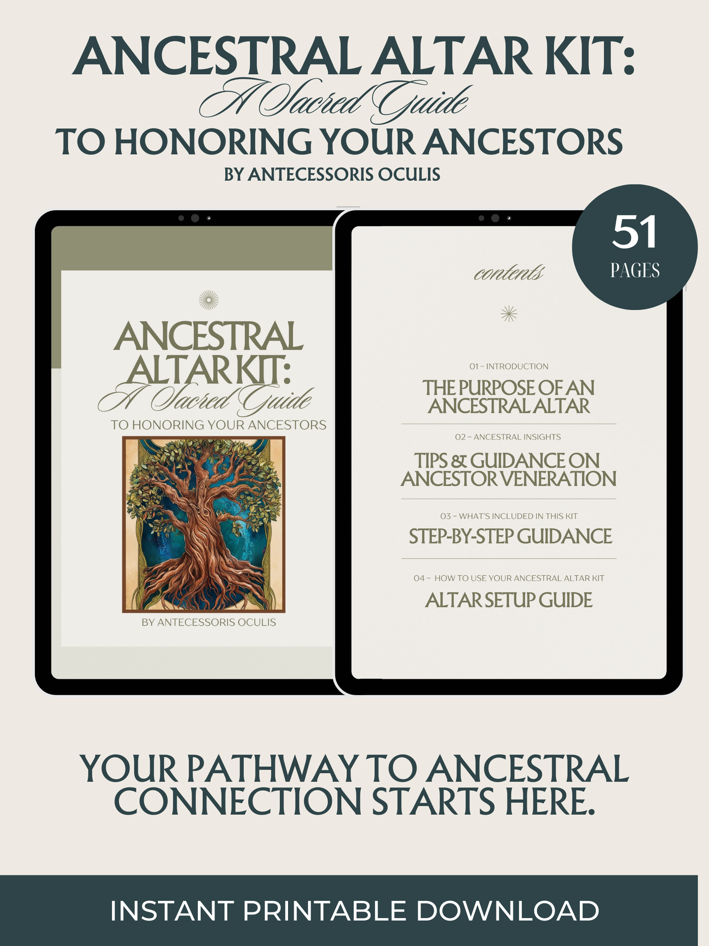 Ancestral Altar Kit: A Sacred Guide to Honoring Your Ancestors