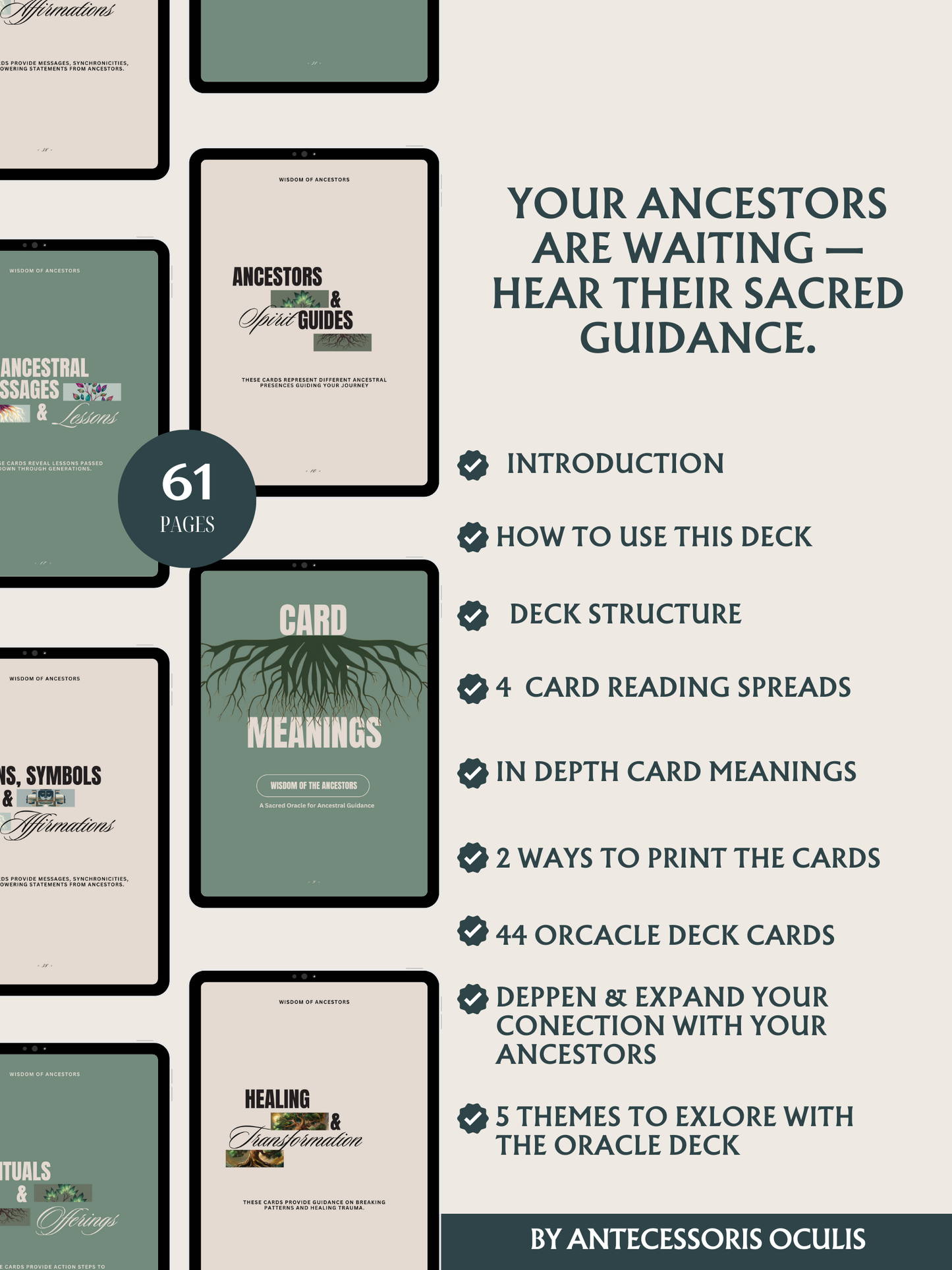Wisdom of the Ancestors: A Sacred Oracle Deck for Ancestral Guidance