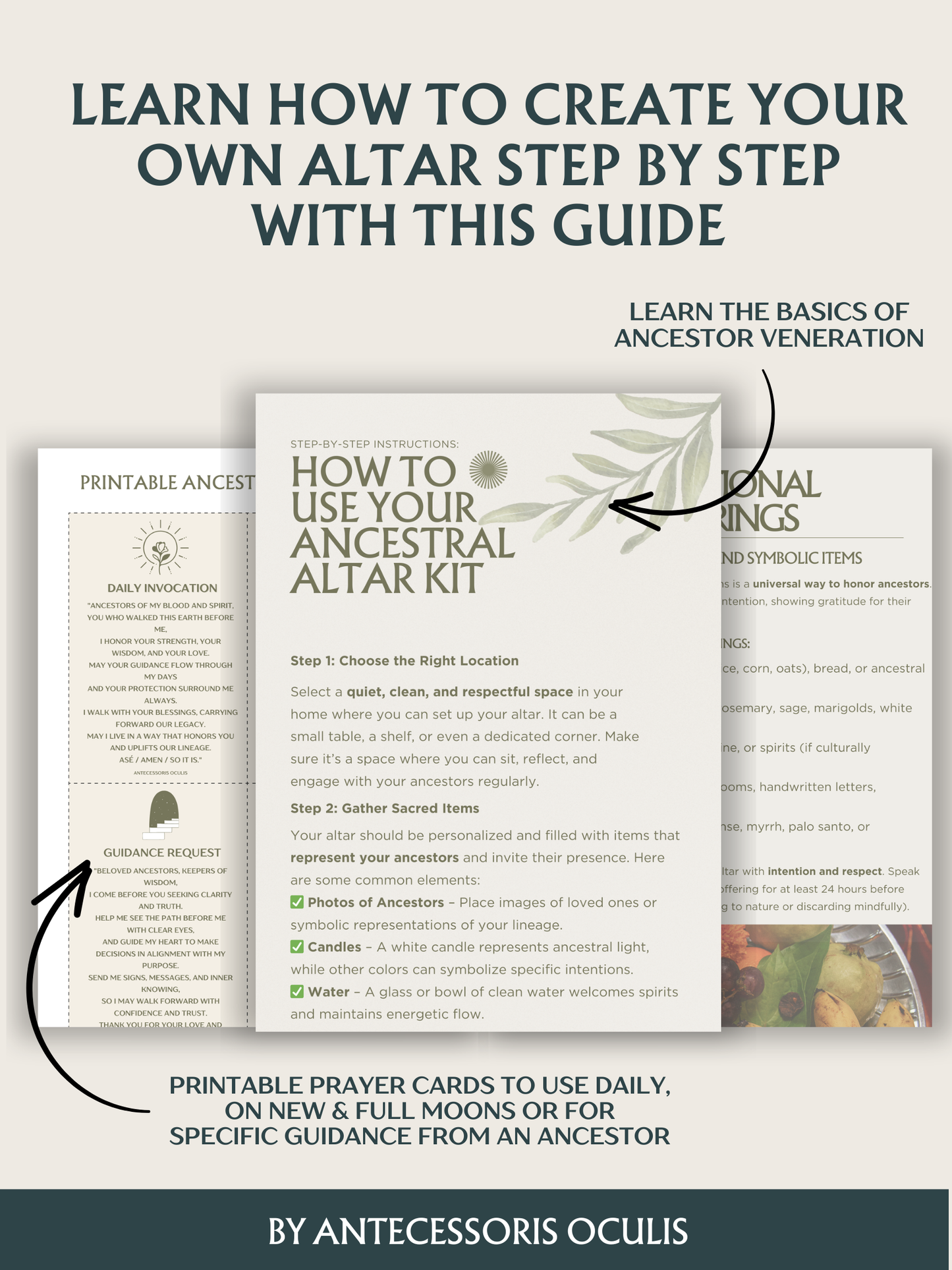 Ancestral Altar Kit: A Sacred Guide to Honoring Your Ancestors