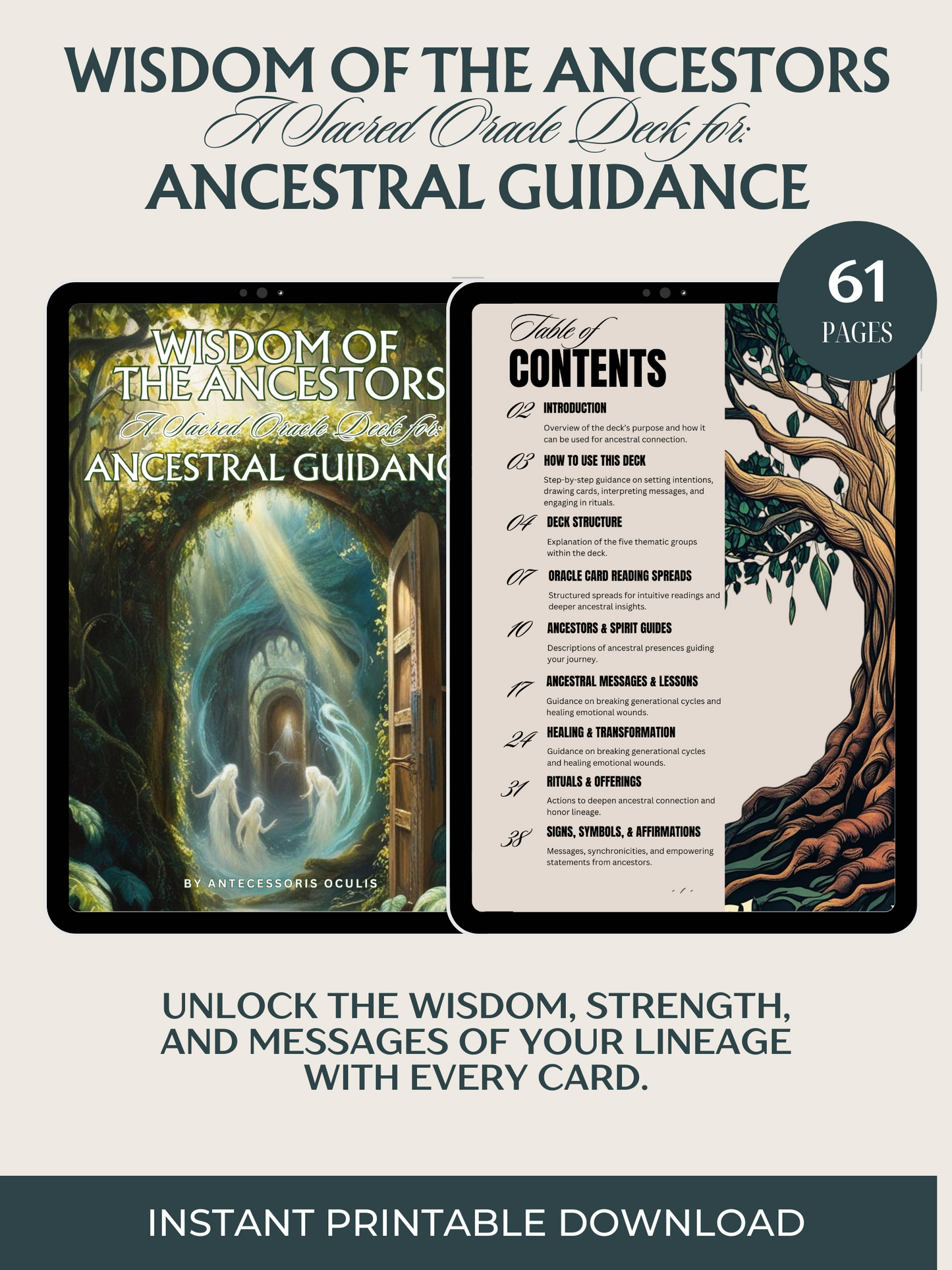 Wisdom of the Ancestors: A Sacred Oracle Deck for Ancestral Guidance