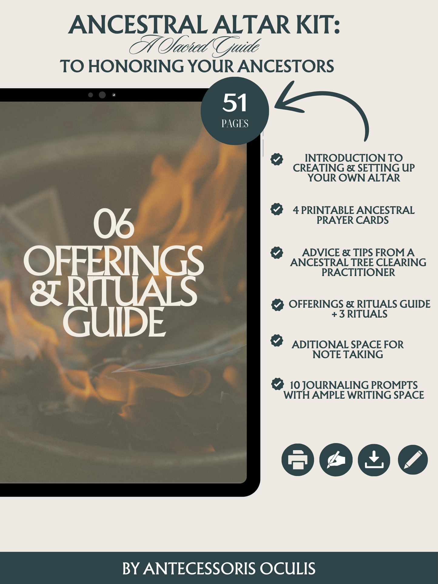 Ancestral Altar Kit: A Sacred Guide to Honoring Your Ancestors