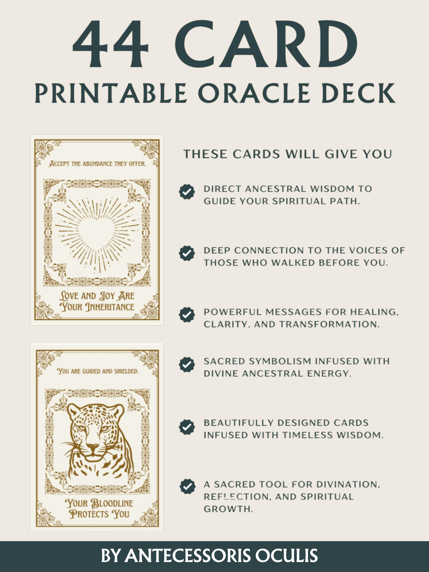 Wisdom of the Ancestors: A Sacred Oracle Deck for Ancestral Guidance