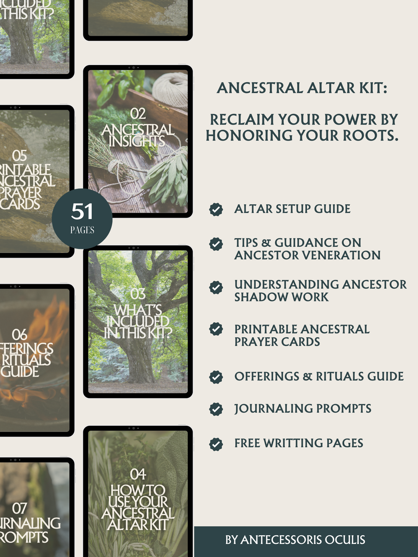 Ancestral Altar Kit: A Sacred Guide to Honoring Your Ancestors