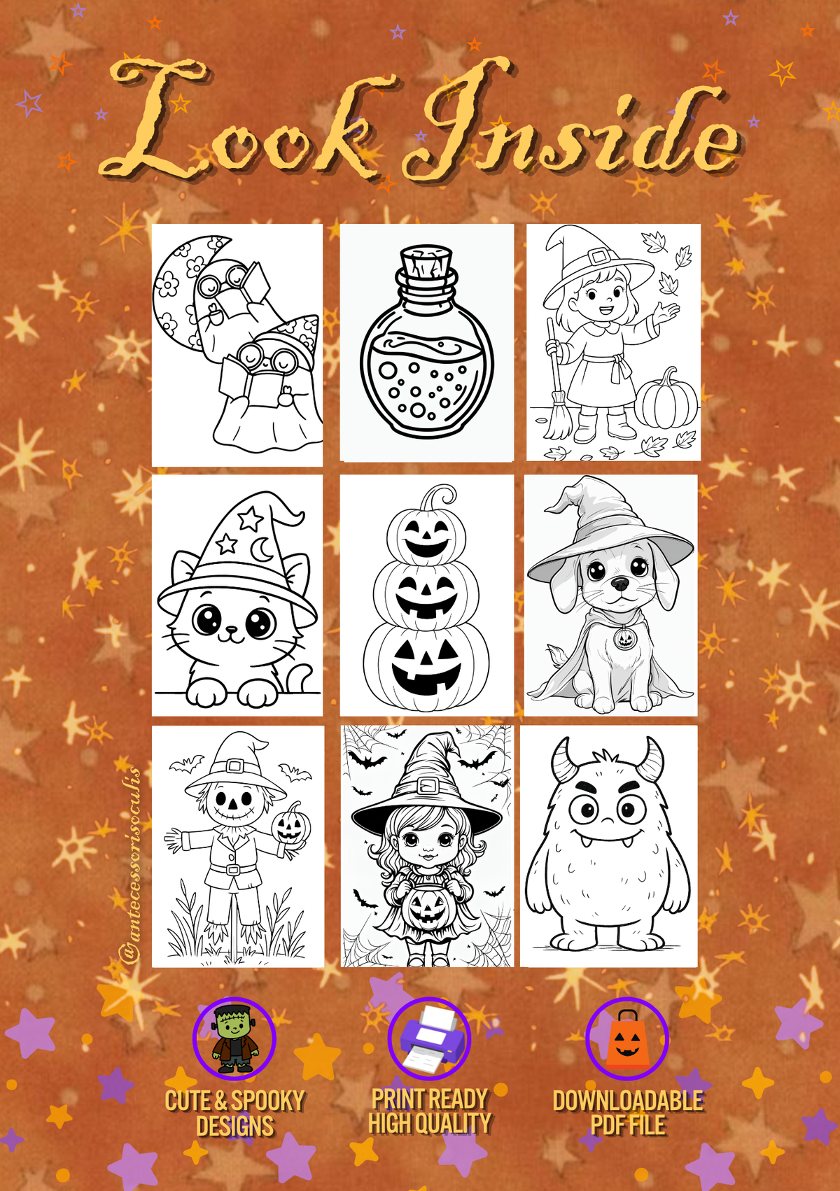 Printable Inner Child Halloween Coloring Book