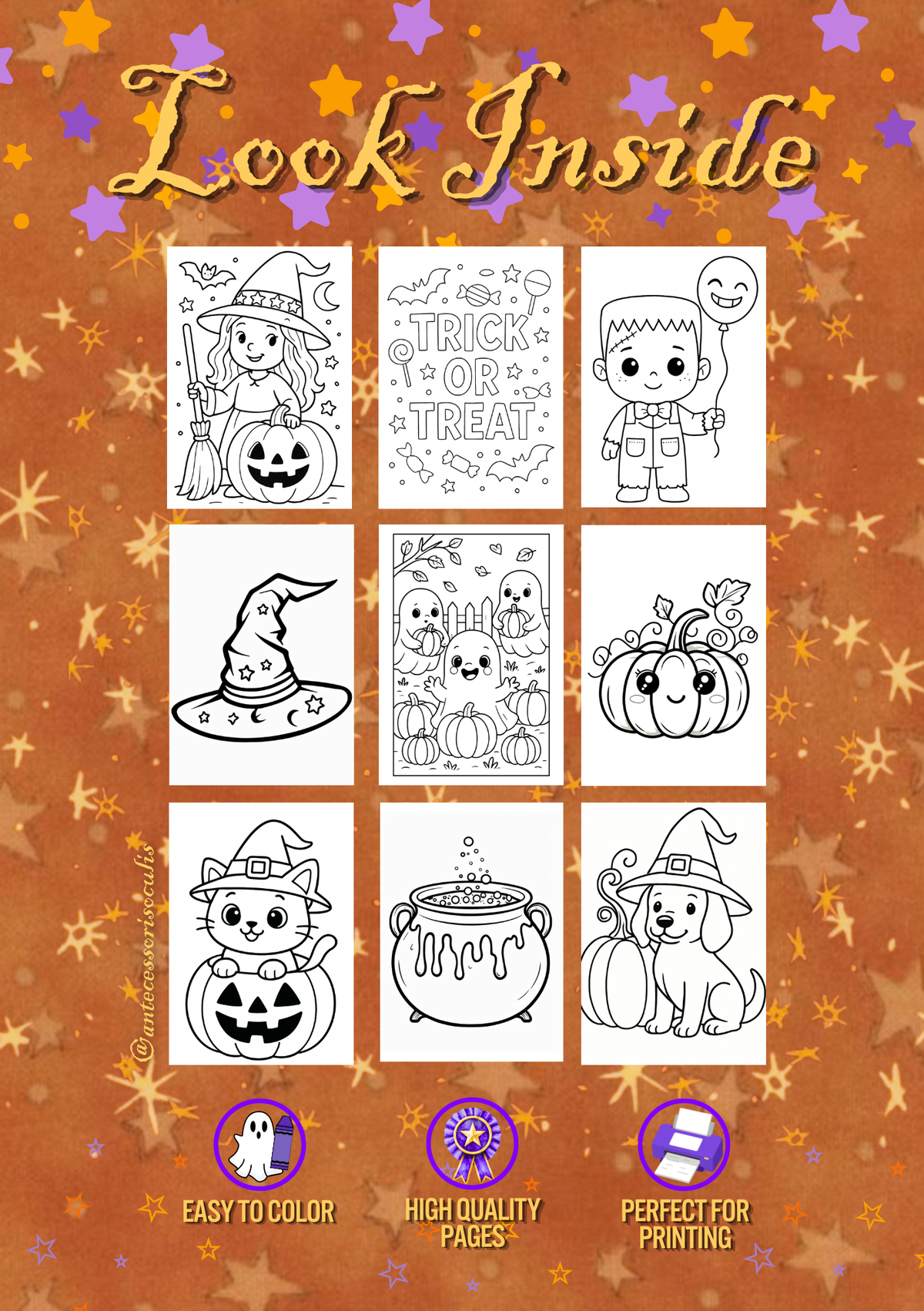 Printable Inner Child Halloween Coloring Book