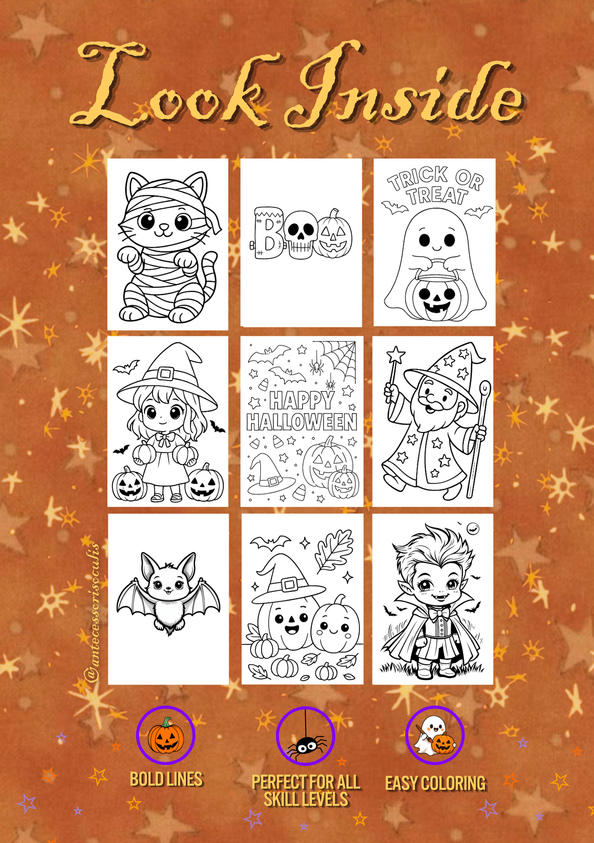 Printable Inner Child Halloween Coloring Book